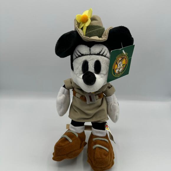 VTG Disney 1999 Official Disneyana Convention Safari Adventure Minnie Bean Bag - Picture 1 of 5